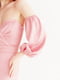 Платье-футляр розовое с рукавами-фонариками | 6506206 | фото 2