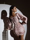 Пудрова шовкова міні-сукня з італійського шовку | 6506208 | фото 4