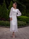 Сукня-міді біла в горошок | 6506216 | фото 3