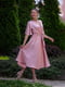 Платье-миди розовое из итальянского шелка | 6506223 | фото 2