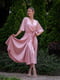 Платье-миди розовое из итальянского шелка | 6506223 | фото 5