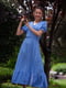 Сукня А-силуету блакитна в квітковий принт | 6506225 | фото 4