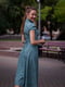 Платье бирюзового цвета в горох | 6506227 | фото 6