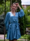 Платье шелковое голубое | 6506230 | фото 5