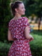 Сукня А-силуету червона в квітковий принт | 6506239 | фото 3