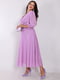 Платье лавандового цвета шифоновое | 6506261 | фото 3
