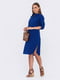 Лляна синя сукня-сорочка | 6506276 | фото 2
