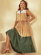 Сукня-максі А-силуету триколірна | 6506285 | фото 3