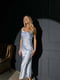 Шовкова блакитна сукня в білизняному стилі | 6506297 | фото 2