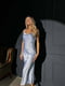 Шовкова блакитна сукня в білизняному стилі | 6506297 | фото 6