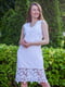 Платье белое с кружевом | 6506301 | фото 3