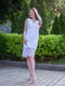 Платье белое с кружевом | 6506301 | фото 4