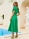 Легка сукня-максі зеленого кольору | 6506302 | фото 4