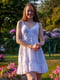Платье белое с перфорацией | 6506304 | фото 4