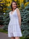 Платье белое с перфорацией | 6506304 | фото 6