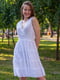 Платье белое с кружевными вставками | 6506308 | фото 5