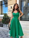 Коктейльна сукня-міді зеленого кольору | 6506326 | фото 4