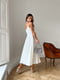 Коктейльна сукня-міді молочного кольору | 6506327 | фото 3