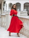 Сукня-міді червона з відкритою спинкою | 6506332 | фото 2