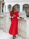 Сукня-міді червона з відкритою спинкою | 6506332 | фото 3