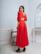 Сукня-міді червона з відкритою спинкою | 6506332 | фото 4