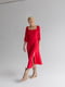 Сукня червона лляна | 6506333 | фото 3