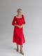 Платье красное льняное | 6506333 | фото 4