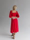 Платье красное льняное | 6506333 | фото 6