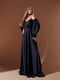 Вечірня блискуча сукня темно-синього кольору | 6506335 | фото 2