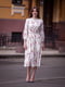 Сукня А-силуету біла в квітковий принт | 6506350 | фото 7
