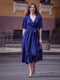 Элегантное вечернее платье-миди синего цвета | 6506352 | фото 2
