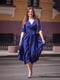 Элегантное вечернее платье-миди синего цвета | 6506352 | фото 4