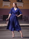 Элегантное вечернее платье-миди синего цвета | 6506352 | фото 5