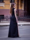 Сукня чорна з вирізом на грудях та розрізом на нозі | 6506353 | фото 4