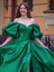Сукня зелена з рукавами-буфф | 6506354 | фото 2