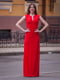Платье красное с разрезом на ноге | 6506355 | фото 2