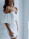 Ошатна біла сукня з пишними рукавами | 6506360 | фото 4
