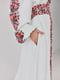 Сукня в стилі вишиванка біла в квітковий принт | 6506370 | фото 3