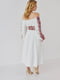 Сукня в стилі вишиванка біла в квітковий принт | 6506370 | фото 5