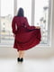 Шовкова сукня-міді бордового кольору | 6506391 | фото 4