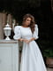 Сукня-міді біла з відкритою спинкою | 6506418 | фото 3