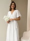 Платье в пол белое шифоновое | 6506424 | фото 3