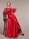Ошатна червона сукня з глибоким декольте | 6506451 | фото 3