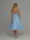 Платье голубое с открытой спиной и сьемним рукавом | 6506464 | фото 4