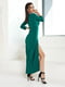 Нарядное платье зеленого цвета | 6506473 | фото 3