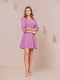 Платье лилового цвета с рукавом 3/4 | 6506486 | фото 3
