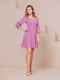 Сукня фіолетового кольору з рукавом 3/4 | 6506486 | фото 4