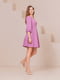 Сукня фіолетового кольору з рукавом 3/4 | 6506486 | фото 5