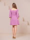 Платье лилового цвета с рукавом 3/4 | 6506486 | фото 6