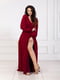 Вечірня шифонова сукня бордового кольору | 6506496 | фото 3